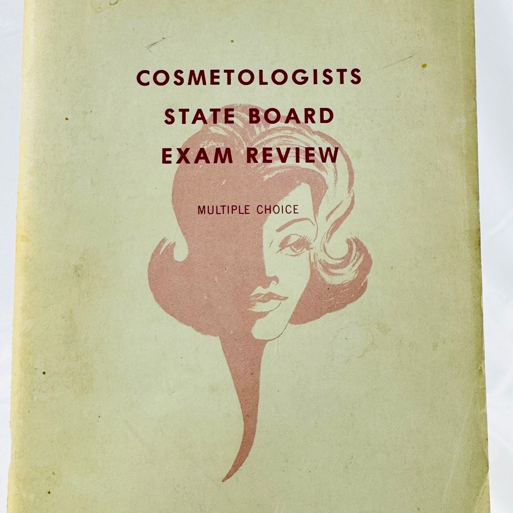 Vintage 1965 Milady Cosmetologists State Board Exam Review Book Beauty School